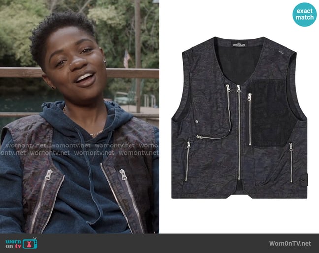 Stone Island Shadow Project Utility Vest worn by Tamia Cooper (Bre Z) on All American Stone Island Shadow Project Utility Vest worn by Tamia Cooper (Bre Z) on All American