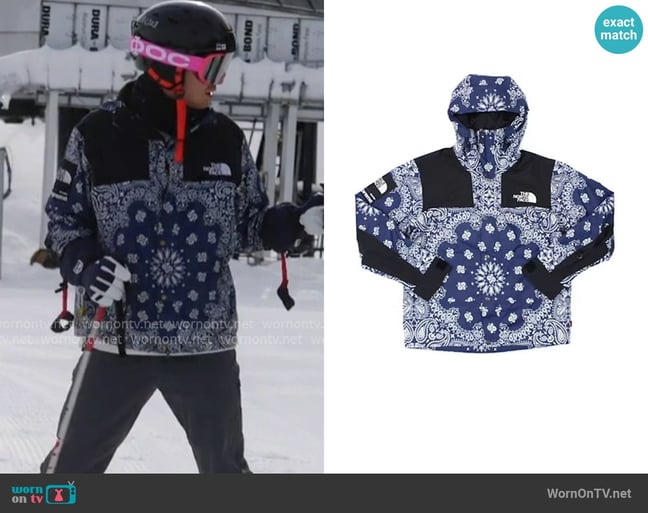 Suprime x Northface Bandana Mountain Jacket worn by Shai Fruchter on Next Gen NYC Suprime x Northface Bandana Mountain Jacket worn by Shai Fruchter on Next Gen NYC