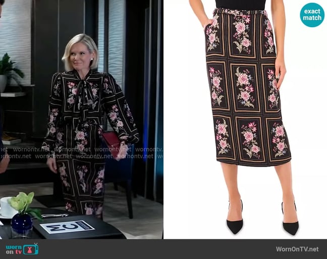 Ted Baker Celia Pencil Skirt worn by Ava Jerome (Maura West) on General Hospital