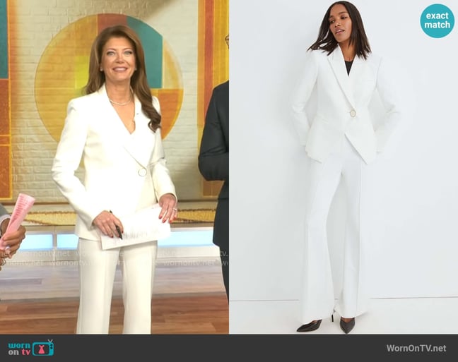 Veronica Beard Charlize Dickey Jacket and Judy Pants worn by Norah O'Donnell on CBS Mornings Veronica Beard Charlize Dickey Jacket and Judy Pants worn by Norah O'Donnell on CBS Mornings