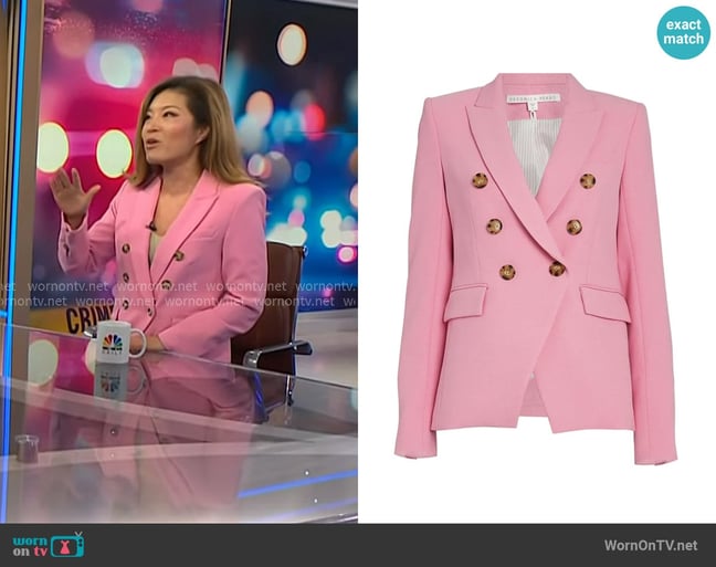 Veronica Beard Double-Breasted Blazer worn by Angela Cenedella on NBC News Daily Veronica Beard Double-Breasted Blazer worn by Angela Cenedella on NBC News Daily
