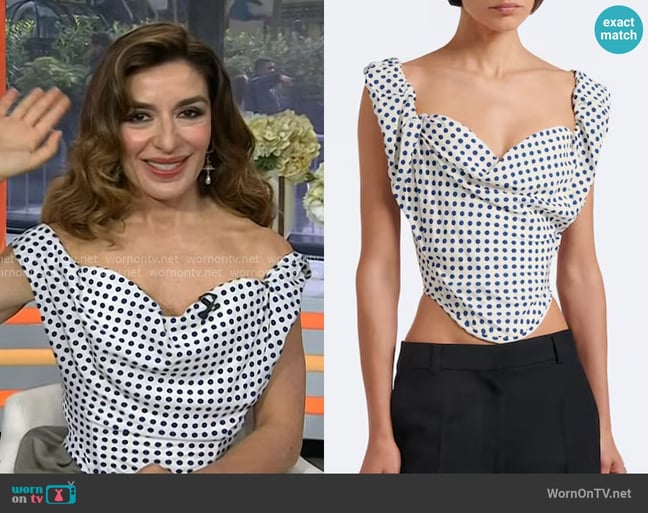 Sabrina Impacciatore's Vivienne Westwood top Sabrina Impacciatore's Vivienne Westwood top