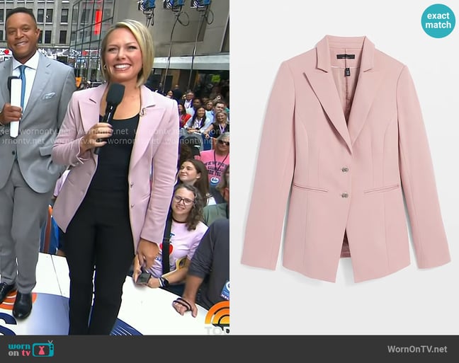 White House Black Market Two-Button Blazer in Luster worn by Dylan Dreyer on Today
