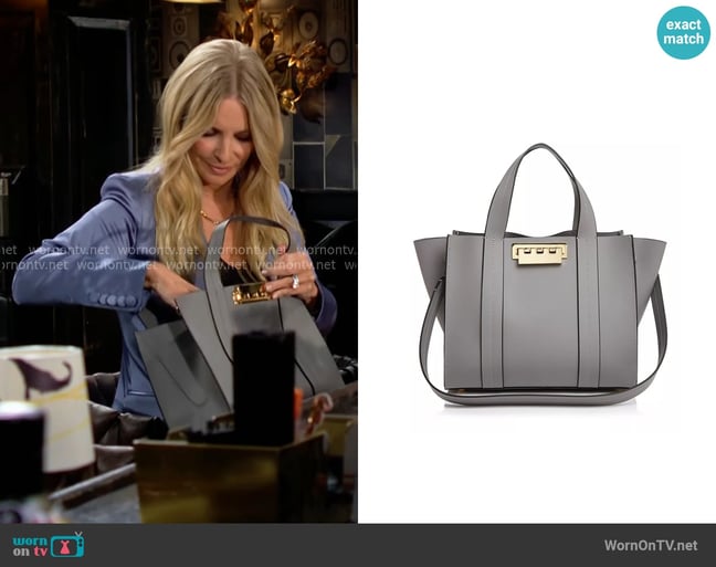 Zac Posen Eartha Iconic Small Leather Tote worn by Christine Blair Williams (Lauralee Bell) on The Young and the Restless Zac Posen Eartha Iconic Small Leather Tote worn by Christine Blair Williams (Lauralee Bell) on The Young and the Restless