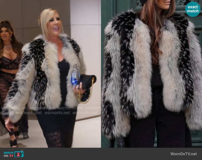 Zara Faux Fur Coat worn by Vicki Gunvalson on The Real Housewives Ultimate Girls Trip Zara Faux Fur Coat worn by Vicki Gunvalson on The Real Housewives Ultimate Girls Trip