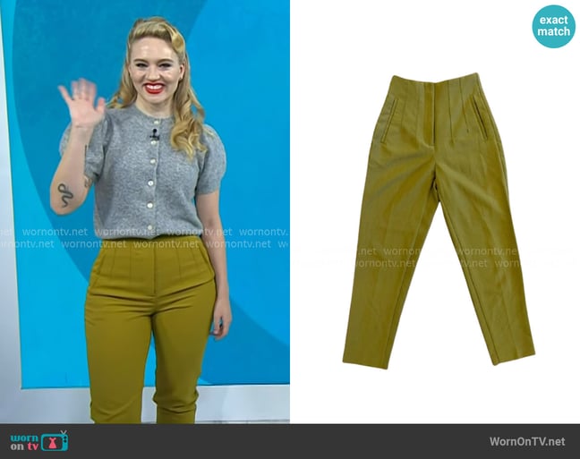 Zara High-Waist Pleated Trousers worn by Kat Cunning on Today Zara High-Waist Pleated Trousers worn by Kat Cunning on Today