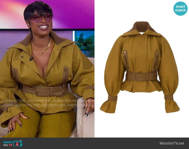 Zimmermann Valiant Drill Aviator Jacket worn by Jennifer Hudson on The Jennifer Hudson Show Zimmermann Valiant Drill Aviator Jacket worn by Jennifer Hudson on The Jennifer Hudson Show