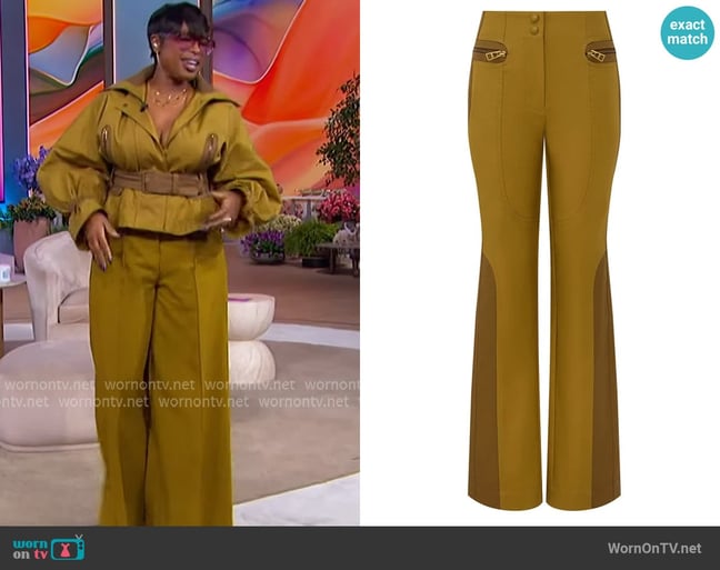 Zimmermann Valiant Drill Straight Pant worn by Jennifer Hudson on The Jennifer Hudson Show Zimmermann Valiant Drill Straight Pant worn by Jennifer Hudson on The Jennifer Hudson Show