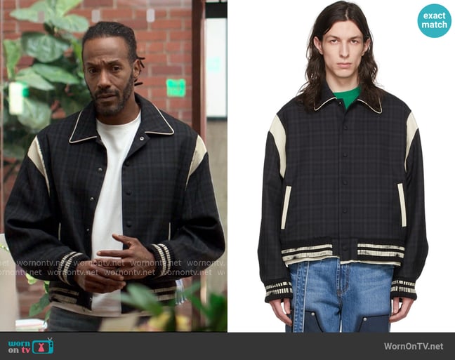Ader Error Tedd Jacket worn by Lewis Stewart (McKinley Freeman) on Reasonable Doubt