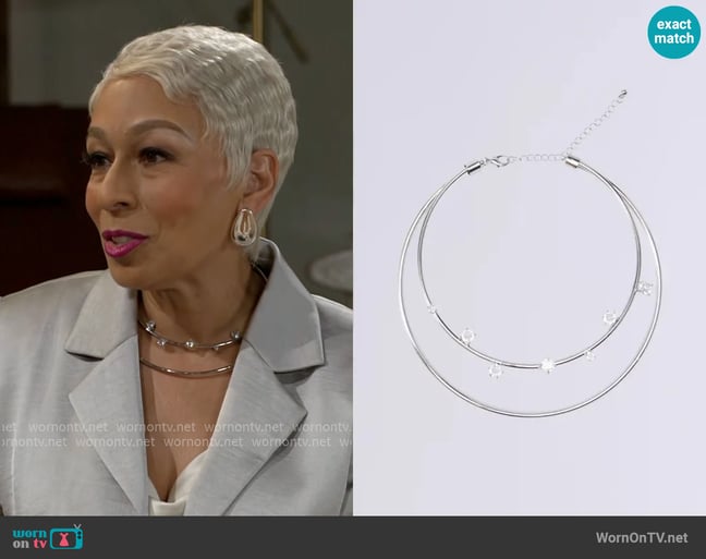 Akira Find Less Necklace worn by Anita Dupree (Tamara Tunie) on Beyond the Gates Akira Find Less Necklace worn by Anita Dupree (Tamara Tunie) on Beyond the Gates