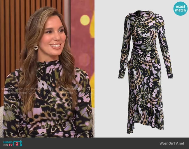 Amur Isabella Dress in Metamorphosis worn by Christy Carlson Romano on CBS Mornings Amur Isabella Dress in Metamorphosis worn by Christy Carlson Romano on CBS Mornings