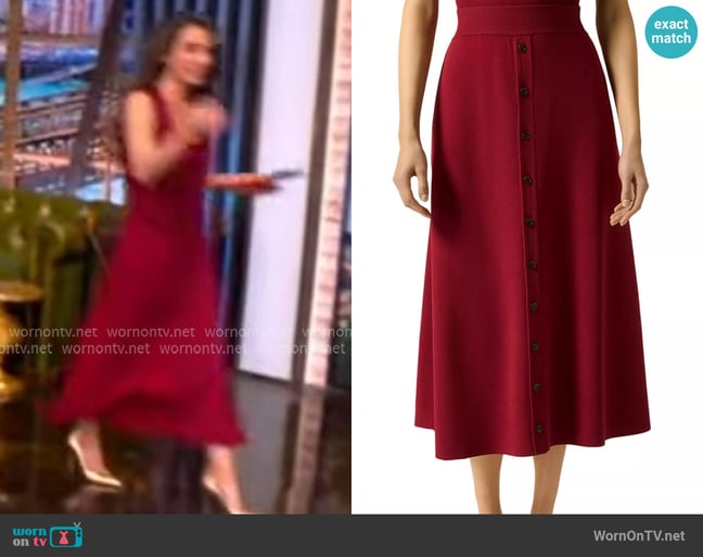 Argent Fulton Skirt worn by Alyssa Farah Griffin on The View