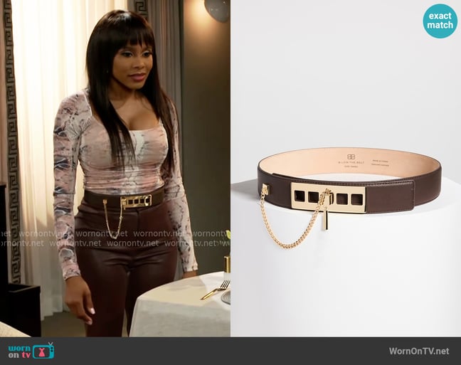 B-Low The Belt Colette Belt worn by Hayley Lawson (Marquita Goings) on Beyond the Gates B-Low The Belt Colette Belt worn by Hayley Lawson (Marquita Goings) on Beyond the Gates