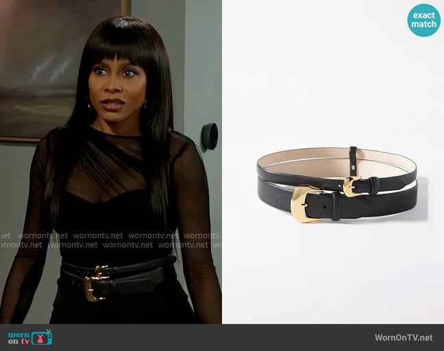 B-Low The Belt The Belt Talia Leather Belt worn by Hayley Lawson (Marquita Goings) on Beyond the Gates B-Low The Belt The Belt Talia Leather Belt worn by Hayley Lawson (Marquita Goings) on Beyond the Gates