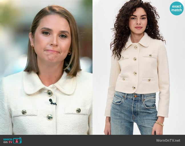 Ba&sh Jacket Meiradith worn by Elizabeth Schulze on Good Morning America Ba&sh Jacket Meiradith worn by Elizabeth Schulze on Good Morning America