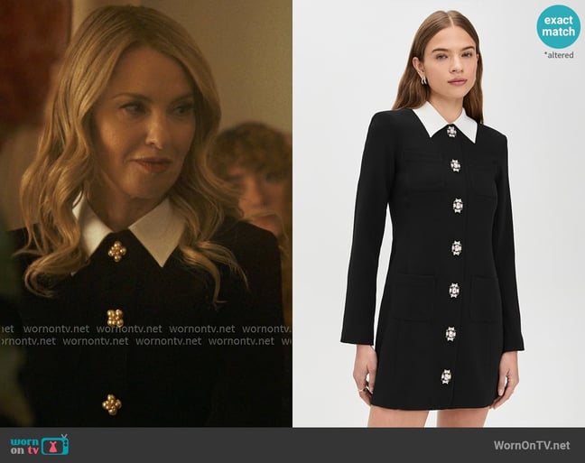 Cinq a Sept Sheryl Dress worn by Coco St. Pierre Vanderbilt (Leslie Grossman) on American Horror Story Cinq a Sept Sheryl Dress worn by Coco St. Pierre Vanderbilt (Leslie Grossman) on American Horror Story