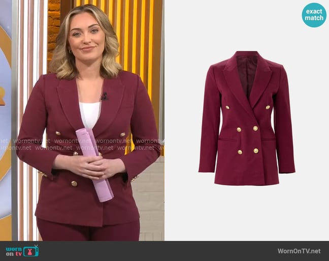 Derek Lam 10 Crosby Walter Jacket worn by Kelly O'Grady on CBS Mornings Derek Lam 10 Crosby Walter Jacket worn by Kelly O'Grady on CBS Mornings