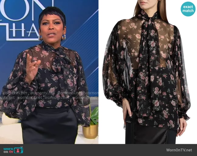 Tamron's Dolce and Gabbana top Tamron's Dolce and Gabbana top