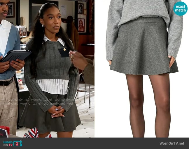 English Factory Flared Miniskirt worn by Samantha Richardson (Najah Jackson) on Beyond the Gates