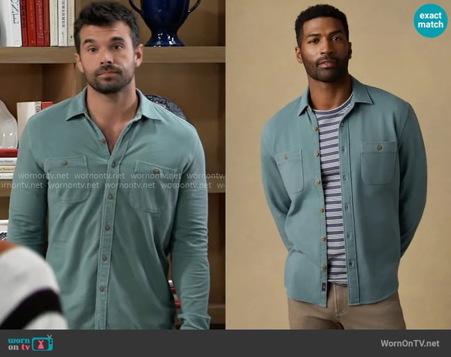 Chase's Faherty shirt