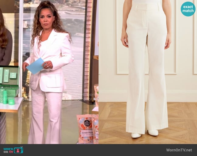 Gabriela Hearst Ianthe cotton-corduroy flared pants worn by Sunny Hostin on The View Gabriela Hearst Ianthe cotton-corduroy flared pants worn by Sunny Hostin on The View