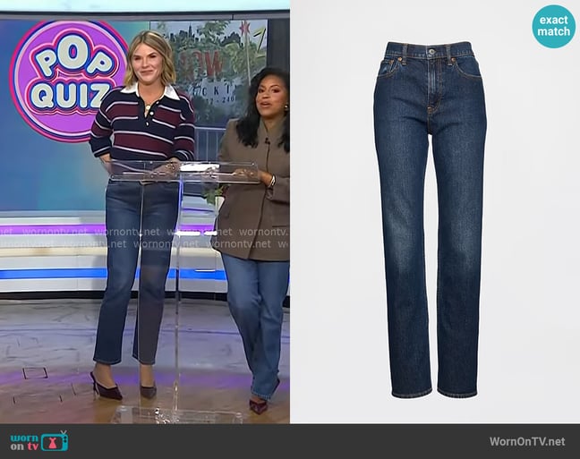 Gap High Rise '90s Slim Straight Jeans worn by Jenna Bush Hager on Today Gap High Rise '90s Slim Straight Jeans worn by Jenna Bush Hager on Today