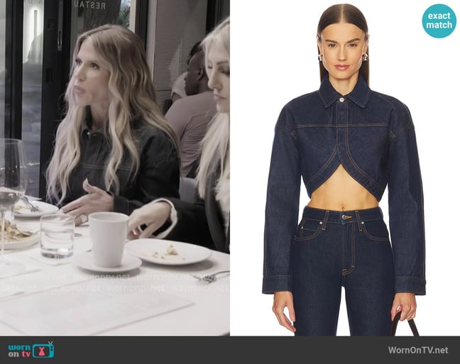 Grlfrnd Ella Cropped Jacket worn by Jennifer Pedranti on The Real Housewives of Orange County Grlfrnd Ella Cropped Jacket worn by Jennifer Pedranti on The Real Housewives of Orange County