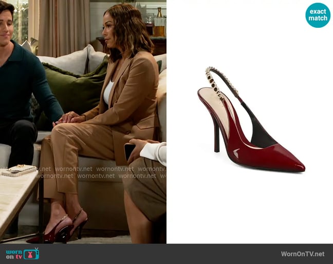 Gucci Signoria Pointed Toe Slingback Pump worn by Nicole Dupree Richardson (Daphnee Duplaix) on Beyond the Gates Gucci Signoria Pointed Toe Slingback Pump worn by Nicole Dupree Richardson (Daphnee Duplaix) on Beyond the Gates