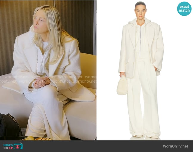Helsa The Full Zip Hoodie in Fleece worn by Gina Kirschenheiter on The Real Housewives of Orange County
