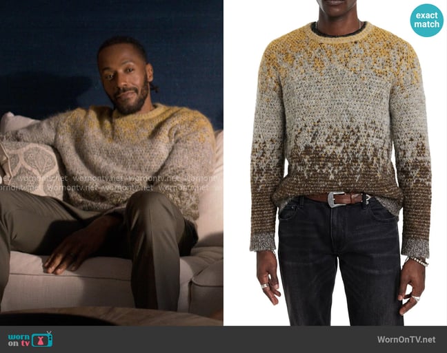 John Varvatos Cambra Regular-Fit Sweater worn by Lewis Stewart (McKinley Freeman) on Reasonable Doubt