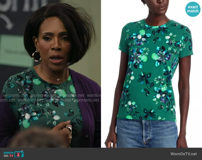 Johnny Was The Janie Favorite Fitted Tee worn by Barbara Howard (Sheryl Lee Ralph) on Abbott Elementary Johnny Was The Janie Favorite Fitted Tee worn by Barbara Howard (Sheryl Lee Ralph) on Abbott Elementary