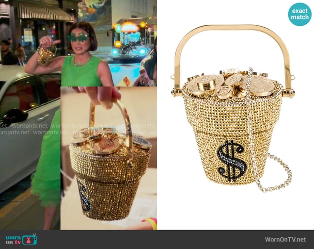 Judith Leiber Couture Khloe’s Pot of Gold Minaudiere worn by Bronwyn Newport on The Real Housewives of Salt Lake City Judith Leiber Couture Khloe’s Pot of Gold Minaudiere worn by Bronwyn Newport on The Real Housewives of Salt Lake City