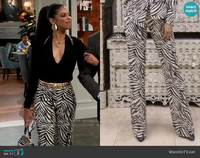 Kevan Hall Power Suit worn by Dani Dupree (Karla Mosley) on Beyond the Gates Kevan Hall Power Suit worn by Dani Dupree (Karla Mosley) on Beyond the Gates