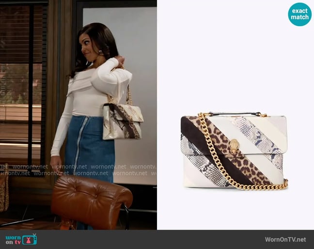 Kurt Geiger Large Leather Kensington Bag worn by Dani Dupree (Karla Mosley) on Beyond the Gates Kurt Geiger Large Leather Kensington Bag worn by Dani Dupree (Karla Mosley) on Beyond the Gates