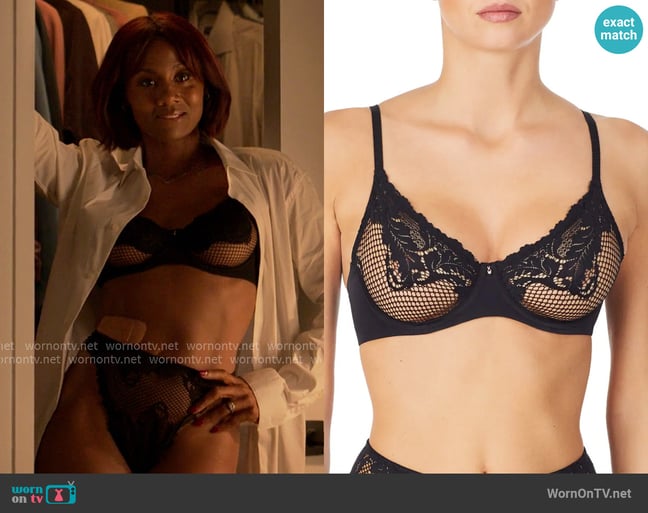 Le Mystère Lace Allure Unlined Underwire Bra worn by Jax Stewart (Emayatzy Corinealdi) on Reasonable Doubt Le Mystère Lace Allure Unlined Underwire Bra worn by Jax Stewart (Emayatzy Corinealdi) on Reasonable Doubt