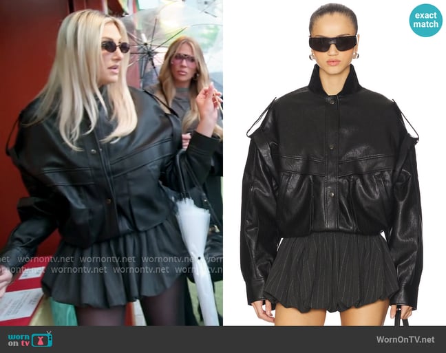 Lioness Madame Bomber Jacket worn by Gina Kirschenheiter on The Real Housewives of Orange County