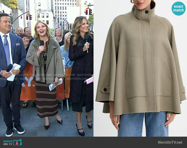 Max & Co, Wool A Line Jacket worn by Jenna Bush Hager on Today