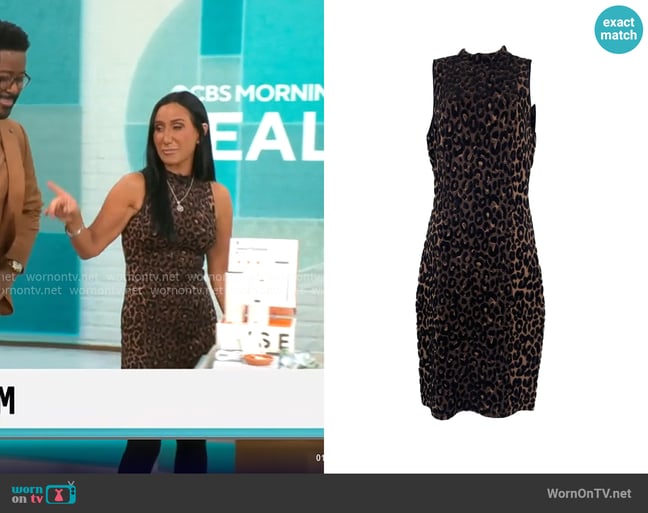 Milly Leopard Print Dress worn by Elizabeth Werner on CBS Mornings Milly Leopard Print Dress worn by Elizabeth Werner on CBS Mornings