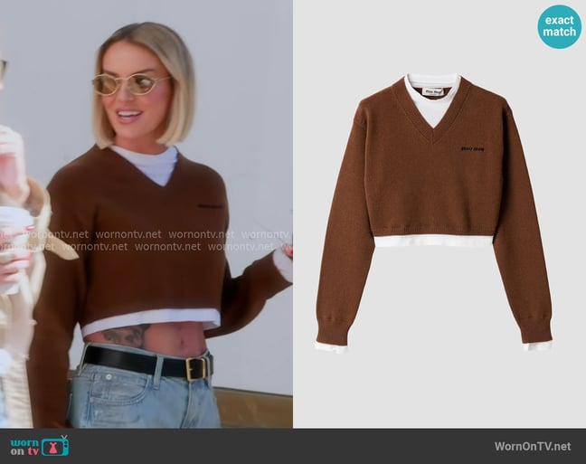 Whitney's Miu Miu sweater Whitney's Miu Miu sweater