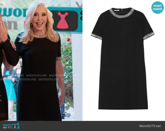 Miu Miu Embellished Dress worn by Shannon Beador on The Real Housewives of Orange County