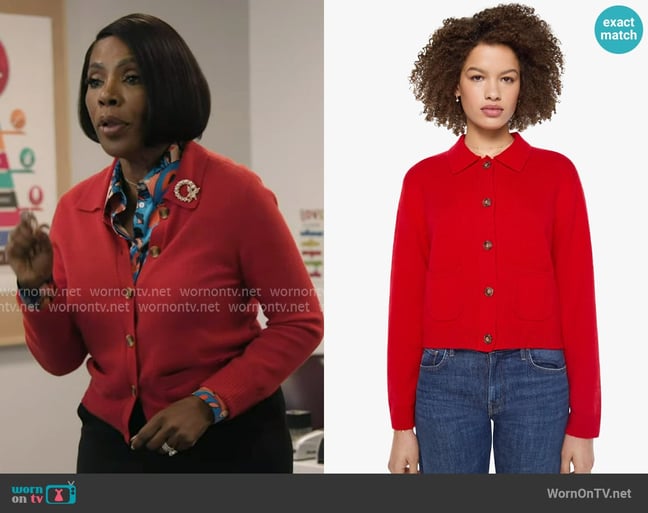 Mother Bevyn Cardigan worn by Barbara Howard (Sheryl Lee Ralph) on Abbott Elementary