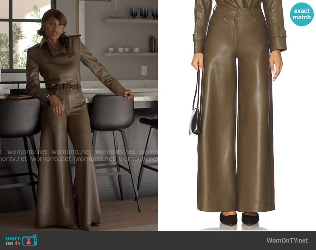 Norma Kamali Elephant Jean worn by Jax Stewart (Emayatzy Corinealdi) on Reasonable Doubt Norma Kamali Elephant Jean worn by Jax Stewart (Emayatzy Corinealdi) on Reasonable Doubt