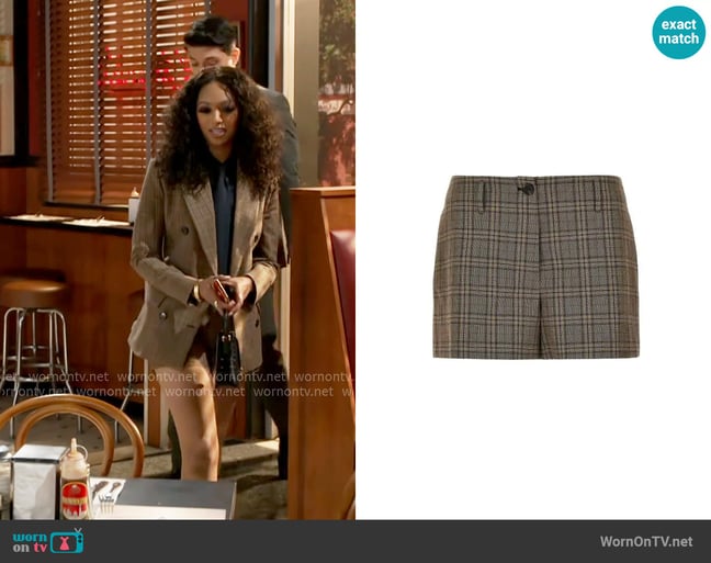 Pinko Nevi Shorts worn by Kat Richardson (Colby Muhammad) on Beyond the Gates Pinko Nevi Shorts worn by Kat Richardson (Colby Muhammad) on Beyond the Gates