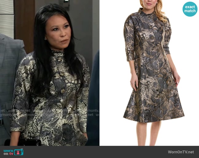 Selina Wu's Rickie Freeman For Teri Jon dress Selina Wu's Rickie Freeman For Teri Jon dress