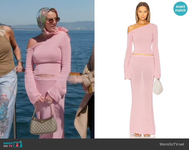 Seroya Alivia Knit Top and Kora Maxi Skirt worn by Whitney Rose on The Real Housewives of Salt Lake City Seroya Alivia Knit Top and Kora Maxi Skirt worn by Whitney Rose on The Real Housewives of Salt Lake City