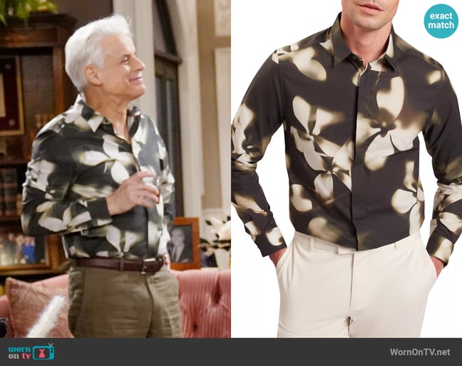 Ted Baker Wrenin Shirt worn by Michael Baldwin (Christian LeBlanc) on The Young and the Restless Ted Baker Wrenin Shirt worn by Michael Baldwin (Christian LeBlanc) on The Young and the Restless