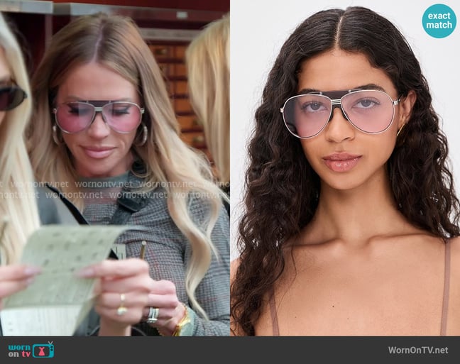 The Attico Amelia Sunglasses worn by Jennifer Pedranti on The Real Housewives of Orange County The Attico Amelia Sunglasses worn by Jennifer Pedranti on The Real Housewives of Orange County
