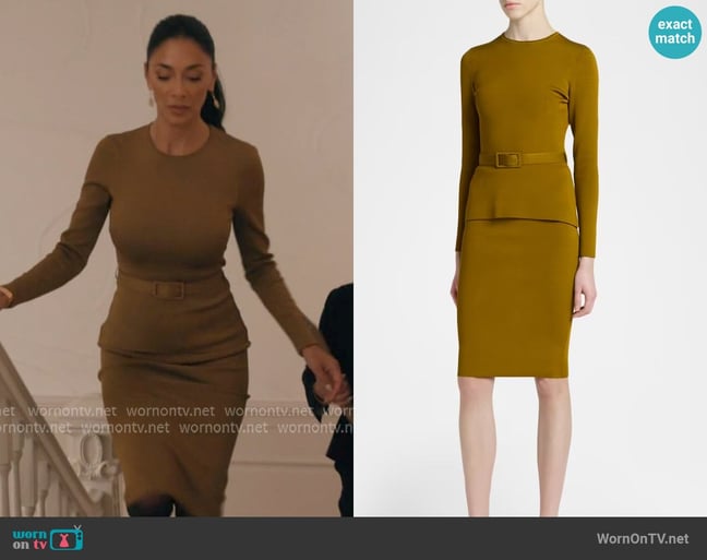 Tom Ford Belted Tech Viscose Blend Sweater worn by Serena (Nicole Scherzinger) on Elsbeth Tom Ford Belted Tech Viscose Blend Sweater worn by Serena (Nicole Scherzinger) on Elsbeth