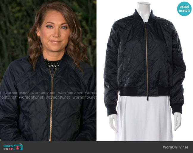 Vince Bomber Jacket worn by Ginger Zee on Good Morning America Vince Bomber Jacket worn by Ginger Zee on Good Morning America