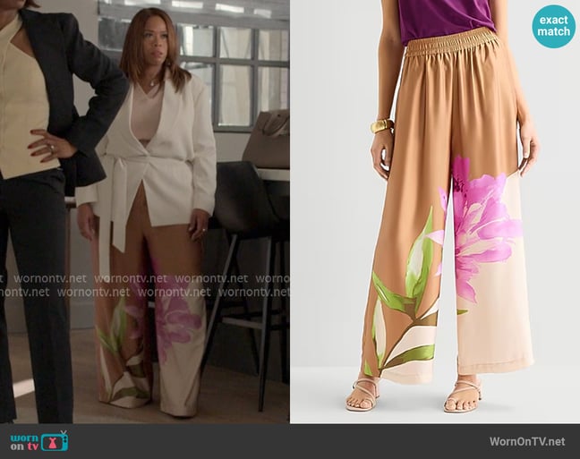 Worthington Wide Leg High Rise Pull-On Pant worn by Krystal Walters (Angela Grovey) on Reasonable Doubt Worthington Wide Leg High Rise Pull-On Pant worn by Krystal Walters (Angela Grovey) on Reasonable Doubt